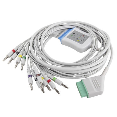 ECG CableLeadwires 4.0Banana de Nihon Kohden Japão BSM-2301 BSM-2353 01.57.107048