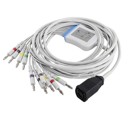 Conector da banana do IEC 4,0 do cabo E/M Series And Leadwires do ECG de Zoll