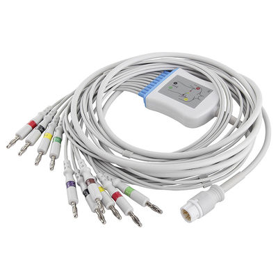 Conector da banana do IEC 4,0 do cabo e dos Leadwires de P-Hilips/HP M17770A M1771A M2461A ECG