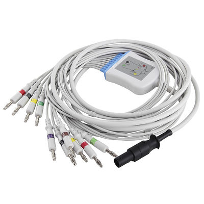 Conector da banana do IEC 4,0 dos Leadwires do cabo 60-00180-01 do ECG de Mortara