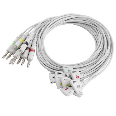 Leadwire de Ekg da banana do IEC 4,0 dos Leadwires 989803129161 da guarnição ECG da Philips