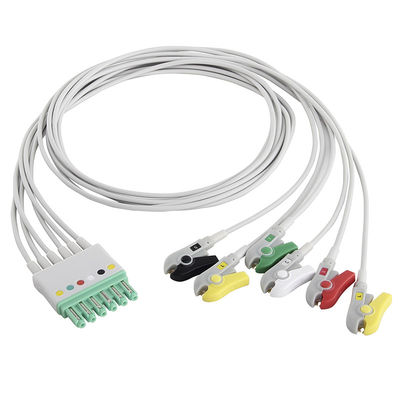 S-iemens Draeger Drager MP03405 ECG fios de chumbo 6 chumbo grabber cabo M300 Infinity M540 MultiMed Plus IEC clip