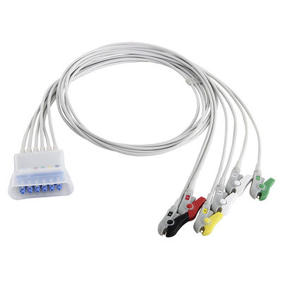 Leadwire 989803137251 da telemetria dos Leadwires da Philips ECG 989803133881 989803152051 grampo do IEC de 5 ligações