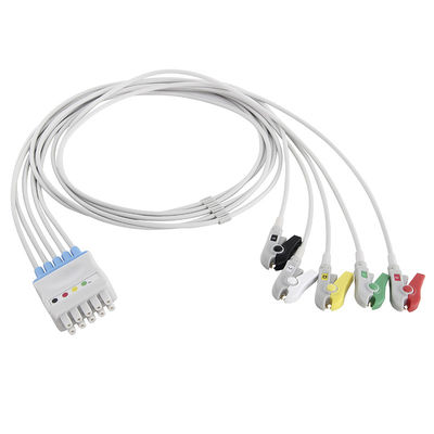Traço 2500 8000 solares dos Leadwires 412681-001 GE de Marquette ECG dos cuidados médicos de GE grampo do IEC de 5 ligações