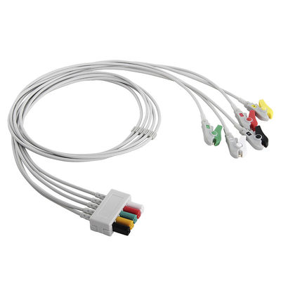 Leadwires de Mindray Datascope ECG 0012-00-1514-03 5 fio de ligação do grampo ECG do grabber da ligação