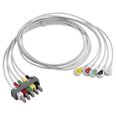 Leadwire destacável do ECG do IEC da pressão de 5 ligações da PH M1633A M1625A M1621A 989803104571