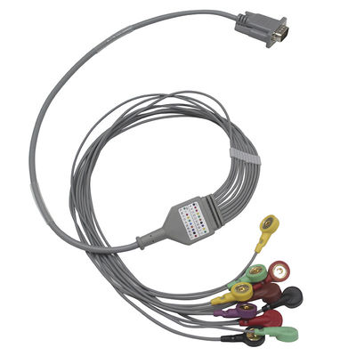 Cabo e Leadwires do holter ECG de DIGITAL dos TEMPOS de CHANGCHUN