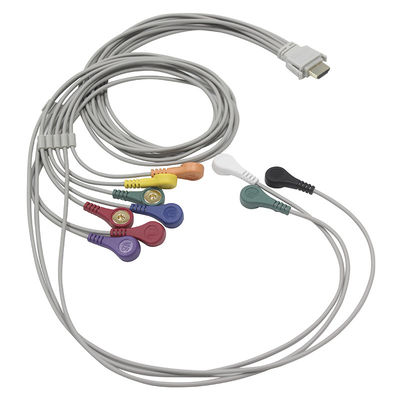 Cabo das ligações do cabo e dos Leadwires 10 de Vasomedical Biocare Holter ECG