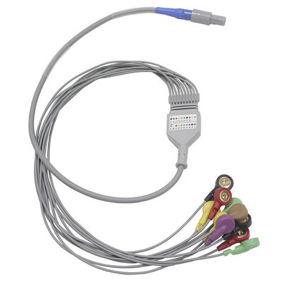 Os instrumentos biomedicáveis 10 conduzem o cabo e os Leadwires de Holter ECG