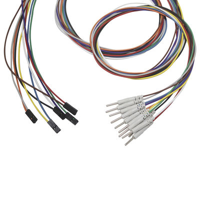 Elétrodo do fio de ligação do EMG do EEG de Pin Plug To 2,00 milímetro Pin Leadwires Plated Gold dos elétrodos 2 do EEG de Du Pont