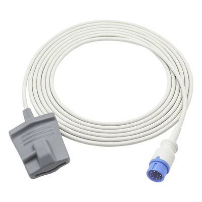 Grampo SpO2 de Pin Digital Tech Adult Soft da série 9 da ponta de prova A do sensor de Biolight SpO2
