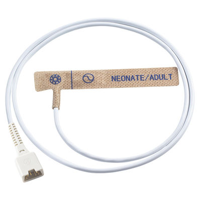 Novametrix 512 513 Sensor SpO2 descartável de 6 pinos 710 715 Tecido não tecido para adultos