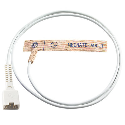 Novametrix 512 MARS Sensor de SpO2 descartável de 6 pinos 710 715 adulto Estiramento da pele do recém-nascido Tecido Sonda descartável de SpO2