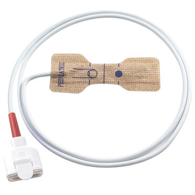 Sensor de SpO2 descartável da série vermelha de tecido não tecido de 11 pinos DB9