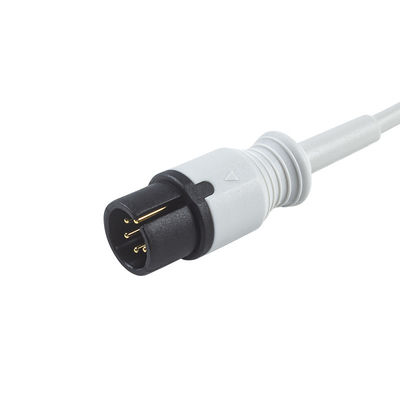 Cabo do cabo AAMI 6Pin ECG de Mindray 0012-00-1255-01 TPU ECG Trunck
