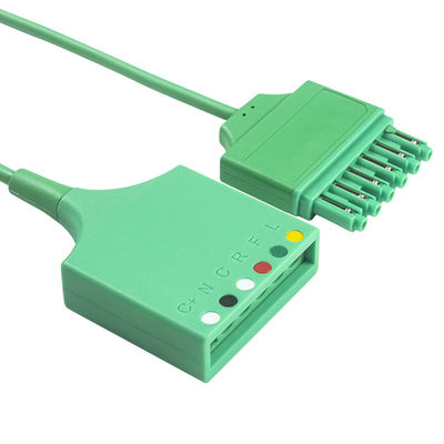 Cabo Adaptador de Tronco ECG Sie-me-ns Draeger MS16256 6 Vias Cabo de Extensão de Tronco ECG Drager Conector de Pino Único