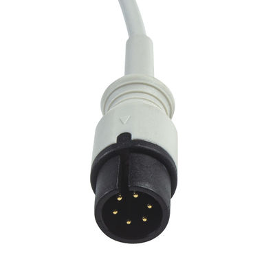 Cabo do conector de grampo ECG do IEC do cabo de AAMI 6Pin ECG e da ligação dos Leadwires 3
