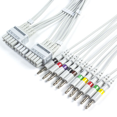 Leadwires de Mortara ECG 9293-041-50, 9293-046-60 Leadwires do ECG da banana do IEC 4,0
