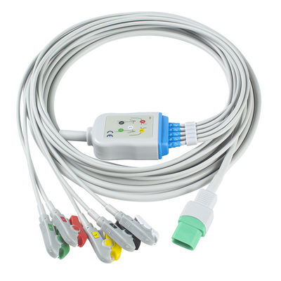Cabo do grampo TPU ECG do IEC do cabo de Mindray Datascope ECG e da ligação dos Leadwires 5