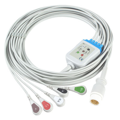 Cabo da ligação M1975A ECG dos cabos e dos Leadwires 12pin 5 da Philips ECG