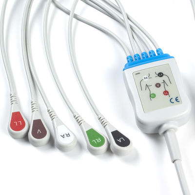 Cabo da ligação M1975A ECG dos cabos e dos Leadwires 12pin 5 da Philips ECG
