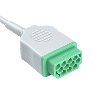 GE Marquette 2021141-002 2001292-001 cabos do conector ECG da pressão 11pin do IEC da ligação dos cabos e dos Leadwires 3 de ECG