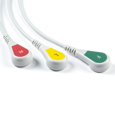 GE Marquette 2021141-002 2001292-001 cabos do conector ECG da pressão 11pin do IEC da ligação dos cabos e dos Leadwires 3 de ECG