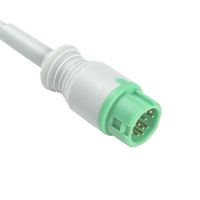 Mindray Datascope 040-000966-00 cabos de EA6232A ECG e conectores ECG dos Leadwires 12pin cabografa a pressão do IEC de 3 ligações