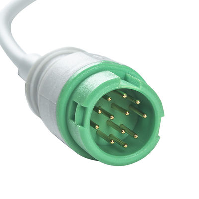 Mindray Datascope 040-000963-00 cabos de EA6252B ECG e conectores ECG dos Leadwires 12pin cabografa a pressão do IEC de 5 ligações