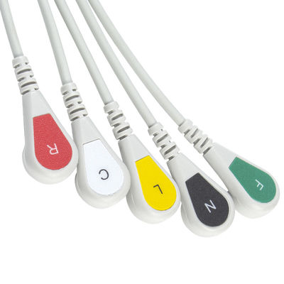 Mindray Datascope 040-000963-00 cabos de EA6252B ECG e conectores ECG dos Leadwires 12pin cabografa a pressão do IEC de 5 ligações