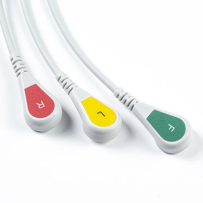 O conector ECG dos cabos e dos Leadwires CB-72353P 11pin OEC-6102A de Nihon Kohden ECG cabografa a pressão do IEC de 3 ligações