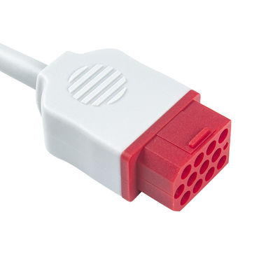 Os cabos e os Leadwires do modelo novo BM3 BM5 ECG de Bionet agarram ECG cabografam 3 o conector de pino do IEC 12 da ligação