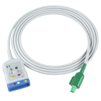Datascope/Maquet/Getinge 12 Pins ECG Trunk Cable para ECG 5 Lead Cable IEC AHA Single Pin ECG Leadwires