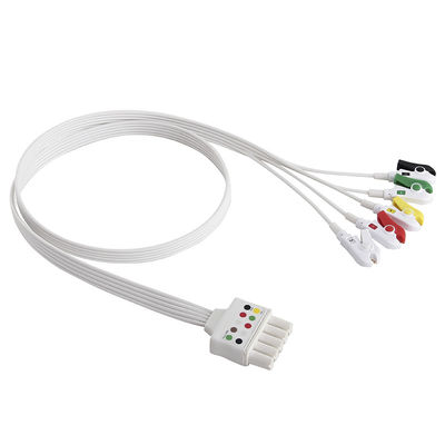 Cabo e Leadwires descartáveis da ligação ECG dos Leadwires de Siemens ECG 5