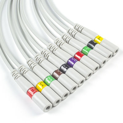 ECG parte a agulha da banana do conector do ECG do conector do elétrodo do IEC ECG de 3.00MM para agarrar a trança