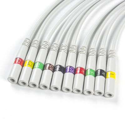 ECG parte a agulha da banana do conector do ECG do conector do elétrodo do IEC ECG de 3.00MM para agarrar a trança