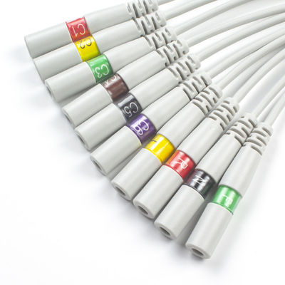 Banana Needle To Clip ECG Adaptador Pigtail Adaptadores 3.00MM IEC ECG Eletrodo Conector