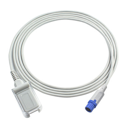 Cabo de extensão 2.4M de Pin To DB9 SpO2 da ponta de prova 7 do sensor de Drager S-iemens SpO2 TPU