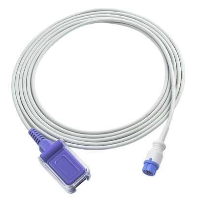 O sensor de Neusoft N-ellcor Oxi-max SpO2 cabografa o cabo de extensão 12Pin do adaptador SpO2 ao cabo DB9 paciente