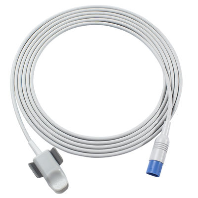 Retângulo adulto reusável 8Pin do sensor do grampo SpO2 do dedo da Philips M1196A