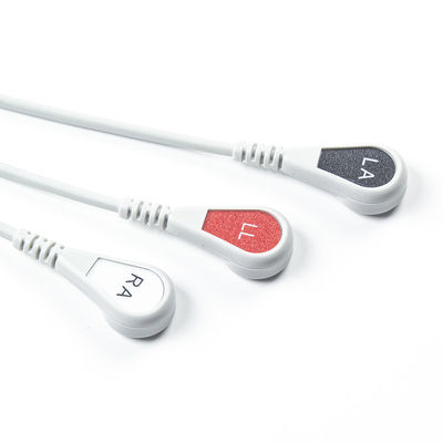 Edan Compatível Cable ECG de ligação direta e fios de condução 6Pin Universal AAMI 3Lead AHA Snap