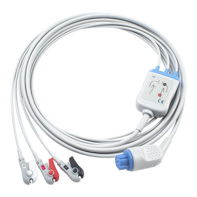 Para Artema S&W Cable ECG compatível de ligação direta e fios de chumbo 3Lead AHA Grabber