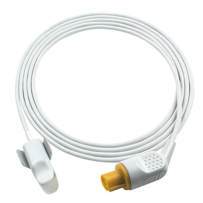 GE Hellige Compatível com ligação direta Sensor SpO2 reutilizável de 7 pines Adultos SMK SMC SMU SMS SMV SpO2 Probe
