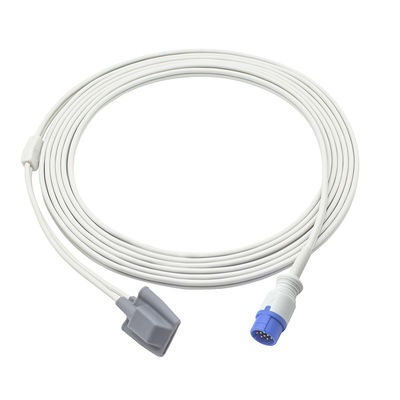 Schiller Truscope SpO2 Sensor Clássico Mini II III Digital 12Pin Adulto Cabo de sonda SpO2 de ponta macia