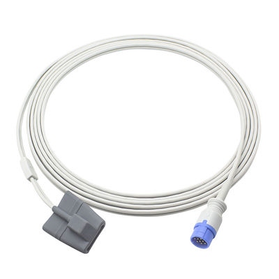 Schiller Truscope SpO2 Sensor Clássico Mini II III Digital 12Pin Adulto Cabo de sonda SpO2 de ponta macia