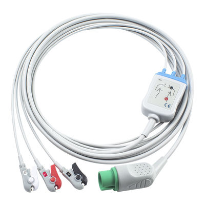TPU Spacelabs compatível 3 AHA Grabber de cabo de chumbo