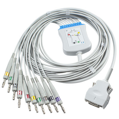Mortara direto conecta o cabo do cabo 9293-021-50 ECG do ECG para ELI 100, ELI 200, banana 4,0 de ELI 50