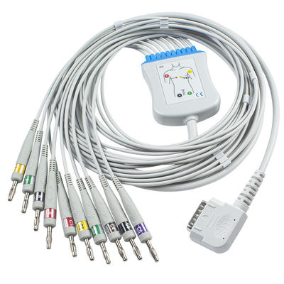 O ECG de Kenz cabografa K131 a banana 4,0 que o cabo para 108 109 110 1210 1211 601 o IEC de Cardico 302 Direto-conecta o cabo de ECG