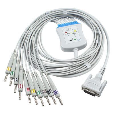 Diretos compatíveis de Schiller conectam IEC 4.0Banana do cabo e dos Leadwires do ECG 2,400095