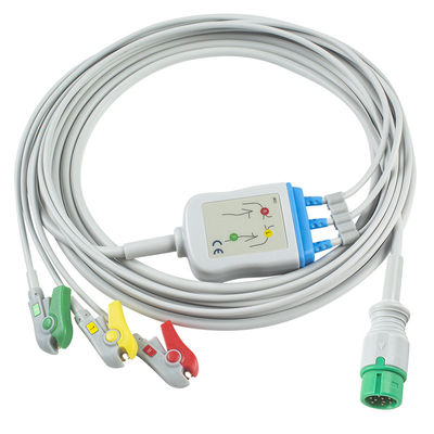 Yonker um pedaço ECG cabo e fios de chumbo 9Pin ECG cabo 3 canais ECG cabo